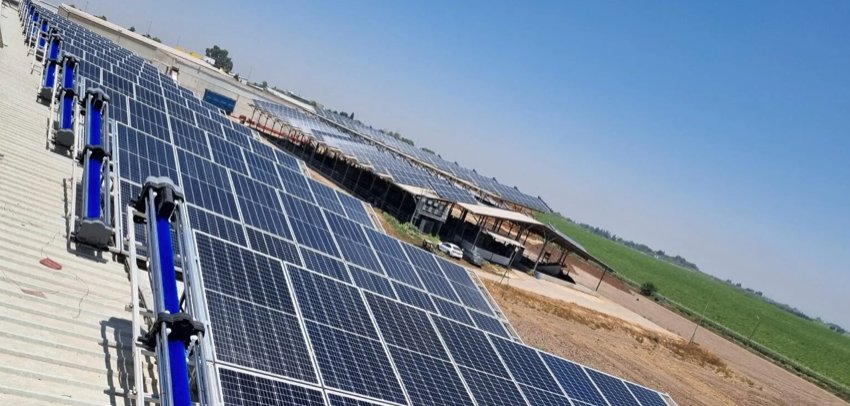 Saubere Photovoltaikmodule nach der Reinigung mit Solaris Hydrobotics